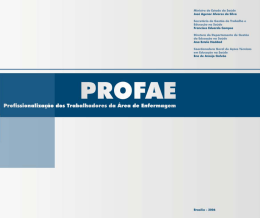 1 Profissionaliza&ccedil;&atilde;o dos Trabalhadores da &Aacute;rea de Enfermagem
