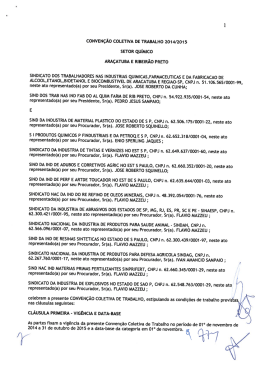 Conven&ccedil;&atilde;o Coletiva de Trabalho 2014 / 2015 (Ribeir&atilde;o