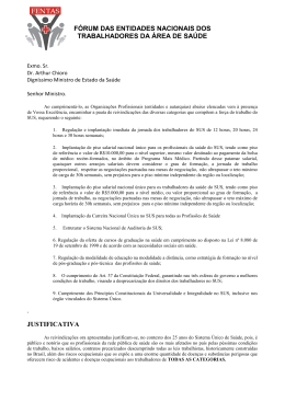 f&oacute;rum das entidades nacionais dos trabalhadores da &aacute;rea de sa&uacute;de
