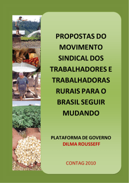 PROPOSTAS DO MOVIMENTO SINDICAL DOS TRABALHADORES