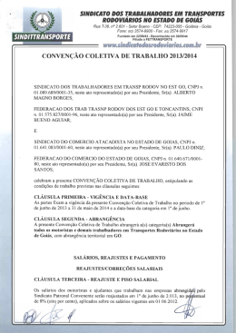 Sinditransporte / Fecom&eacute;rcio / Sinat - FECOMERCIO