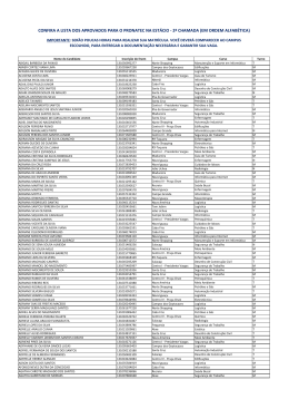 confira a lista dos aprovados para o pronatec na estácio