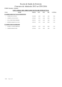 lista geral dos aprovados no exame intelectual cfo