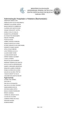 Listagem final dos aprovados