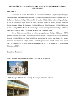 VI SEMIN&Aacute;RIO DE EDUCA&Ccedil;&Atilde;O DA DIRETORIA DE ENSINO
