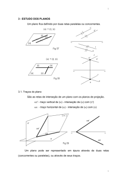 3 - ESTUDO DOS PLANOS Um plano fica definido por duas retas