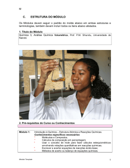 An&aacute;lise Qu&iacute;mica Volum&eacute;trica