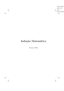 Indu&ccedil;&atilde;o Matem&aacute;tica