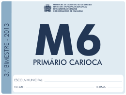 6º Ano - Prefeitura do Rio de Janeiro