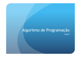 Algoritmo de Programação