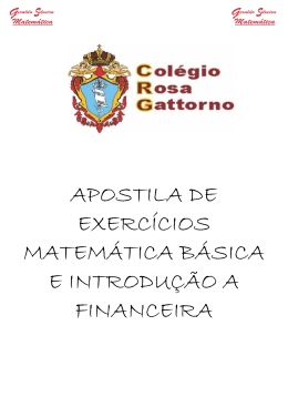 Apostila mat basica 1 ano