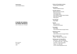 A tarefa do tradutor, de Walter Benjamin: