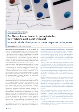 Das Thema Innovation ist in portugiesischen