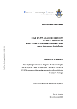 Antonio Carlos Silva Ribeiro COMO CANTAR A CAN&Ccedil;&Atilde;O