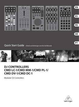 DJ CONTROLLERS CMD LC-1/CMD MM-1/CMD PL-1/CMD DV