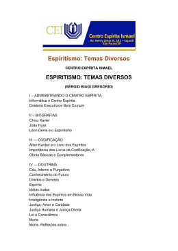 Doutrina Esp&iacute;rita: diversos artigos sobre a