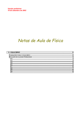 13. Equil&iacute;brio e elasticidade
