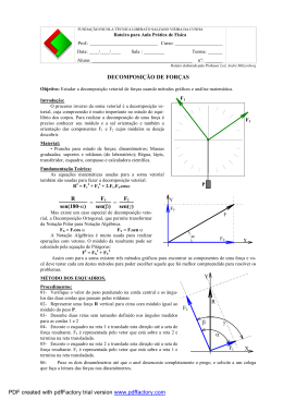 DECOMPOSI&Ccedil;&Atilde;O DE FOR&Ccedil;AS F2 sen(&gamma;) F1 sen(&beta;) R sen(180