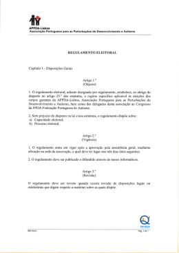 Regulamento Eleitoral