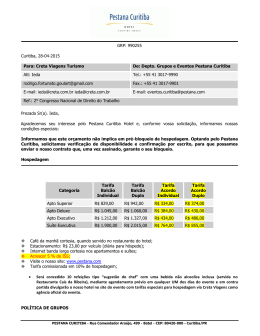 GRP: 990255 Curitiba, 28-04-2015 Para: Creta Viagens Turismo De