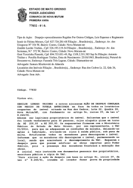 77832 - 0 \ 0. - Tribunal de Justi&ccedil;a do Estado de Mato Grosso