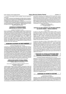 Publicado no DODF - dia 20/11/2015