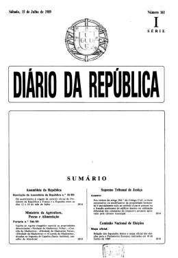 Diário da República - Legislatura 1989