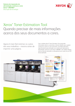 Xerox® Toner Estimation Tool Quando precisar de mais