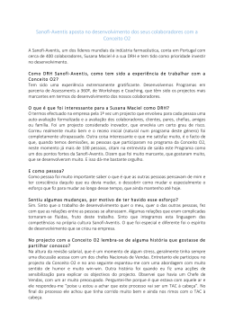 Sanofi-‐Aventis aposta no desenvolvimento dos seus