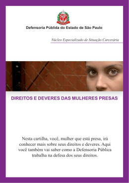 Direitos e Deveres das Mulheres Presas