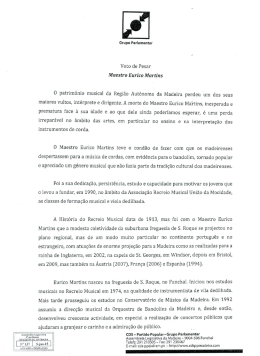 O patrim&oacute;nio musical da Regi&atilde;o Aut&oacute;noma da Madeira perdeu um