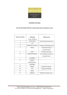 CADERNO ELEITORAL Página 1
