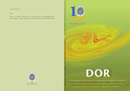 Dor - Guia Orientador de Boa Pr&aacute;tica