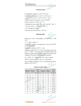 QUÍMICA - Curso Objetivo