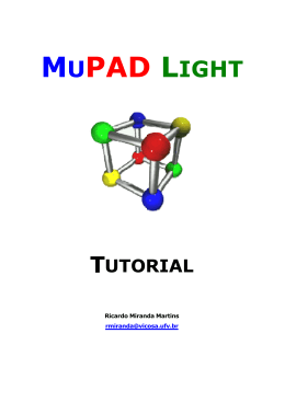 MuPAD Tutorial