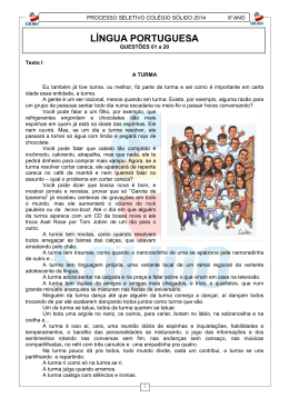 PROVAS - 8&ordm; ano Fundamental