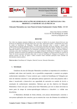 1 EXPLORANDO APLICA&Ccedil;&Otilde;ES DE SEMELHAN&Ccedil;A DE