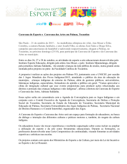 1 Caravana do Esporte e Caravana das Artes em Palmas, Tocantins