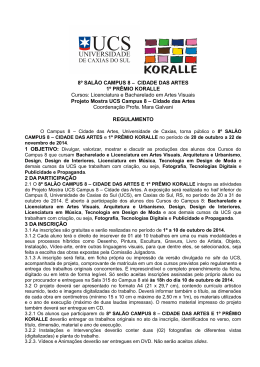 8º Salão Campus 8 Cidade das Artes - 1º Prêmio Koralle