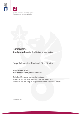 Romantismo Contextualiza&ccedil;&atilde;o hist&oacute;rica e das artes
