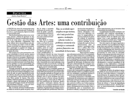 Gestão das Artes: uma contribuição