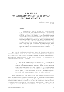 a parteira no contexto das artes de curar (s&eacute;culos xv