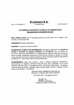 Ata - Autorização de Celebração de Contrato de Cessão