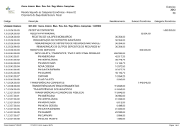 Código Descrição Desdobramento Receita Segundo as Categorias