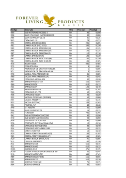 C&oacute;digo Descri&ccedil;&atilde;o Und Peso (gr) Peso(kg) F99 DVD HISTORIAS