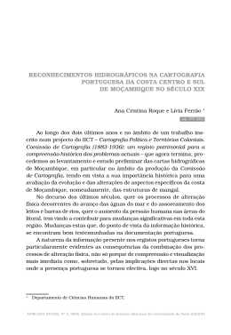 Reconhecimentos hidrogr&aacute;ficos na cartografia portuguesa da costa