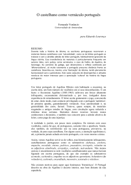 O castelhano como vern&aacute;culo portugu&ecirc;s