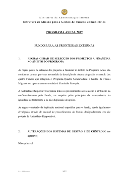 programa anual 2007 fundo para as fronteiras externas
