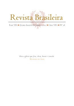 Revista Brasileira - Academia Brasileira de Letras