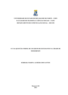 uern faculdade de filosofia e ciências sociais – fafic departamento